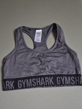 Gymshark Grey Racerback Sports Bra